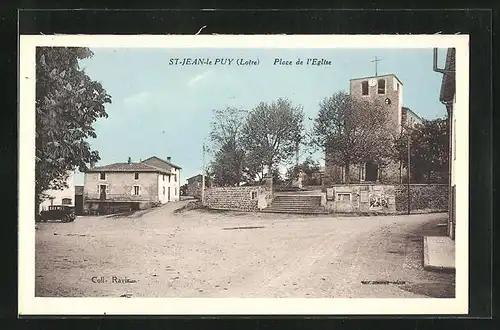 AK St-Jean-le-Puy, Place de l`Eglise