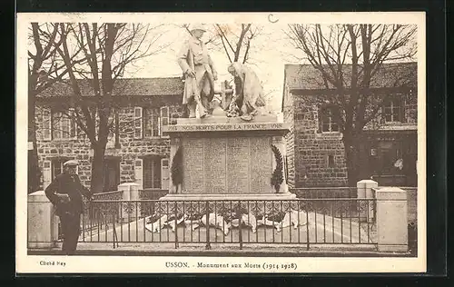 AK Usson-en-Forez, Monument aux Morts (1914-1918)