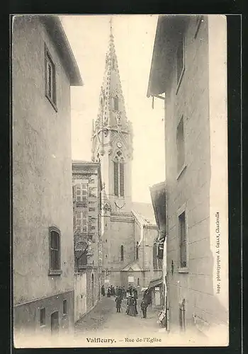 AK Valfleury, Rue de l`Eglise, Kirche