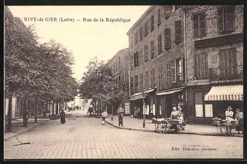 AK Rive-de-Gier, Rue de la Republique