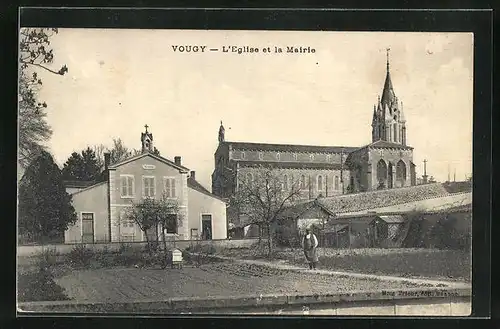 AK Vougy, L`Eglise et la Mairie