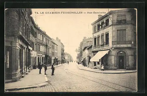 AK Le Chambon-Feugerolles, Rue Gambetta