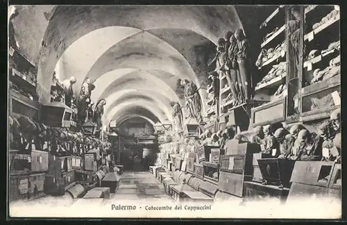 AK Palermo, Catacombe dei Cappuccini, Tod