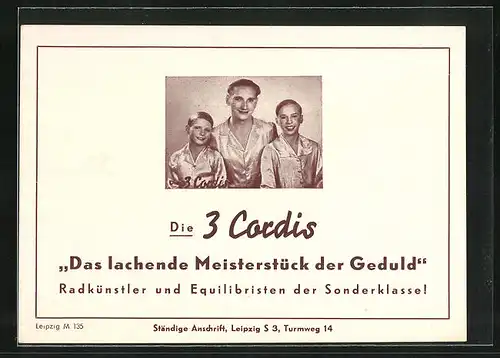 AK Die 3. Cordis, Das lachende Meisterstück der Geduld, Akrobat
