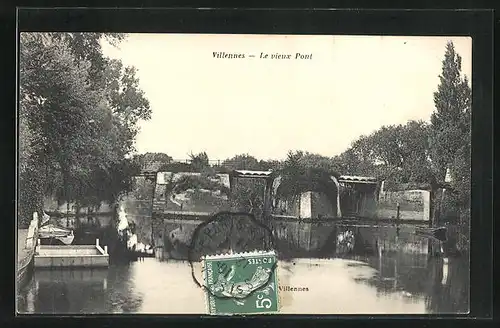 AK Villennes, Le vieux Pont