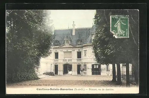 AK Conflans-Sainte-Honorine, Prieurè, vu de derrière