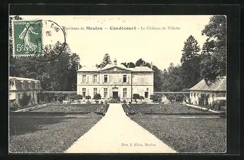 AK Condècourt, Le Chateau de Villette