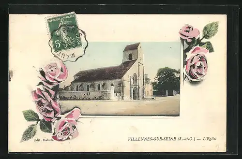 AK Villennes-sur-Seine, L`Eglise