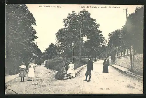 AK Villennes, Route de Poissy et route des Izèles