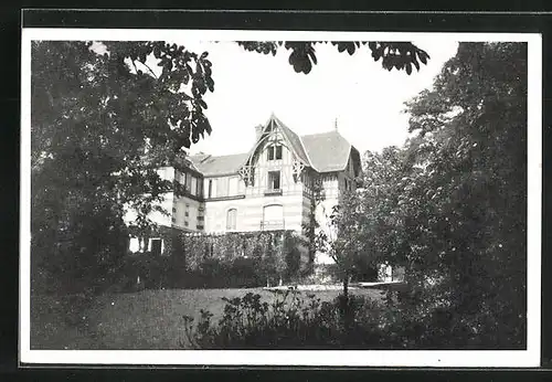 AK Port-Montjoye, Garten vor einem Herrenhaus