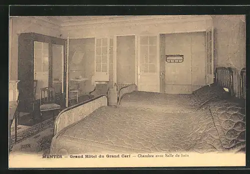 AK Mantes, Grand Hotel du Grand Cerf, Chambre avec Salle de Bain