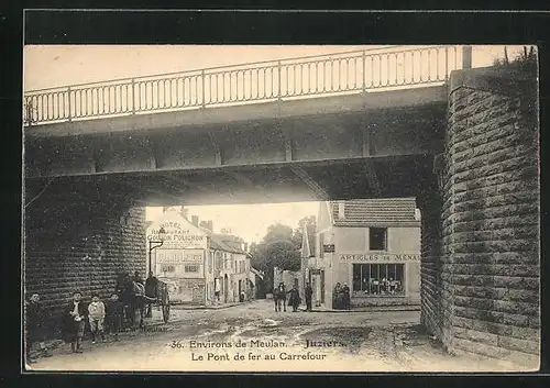 AK Juziers, Le Pont de fer au Carrefour