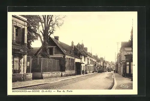 AK Bonnieres-sur-Seine, Rue de Paris