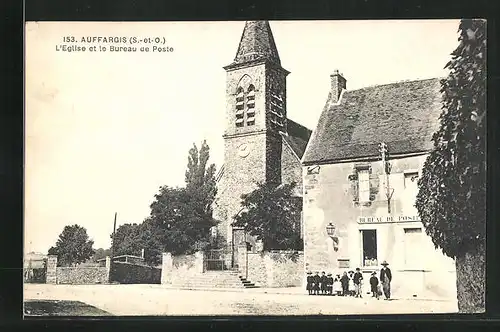 AK Auffargis, L`eglise et le Bureau de Poste