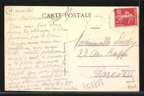 AK Auffargis, L`eglise et le Bureau de Poste