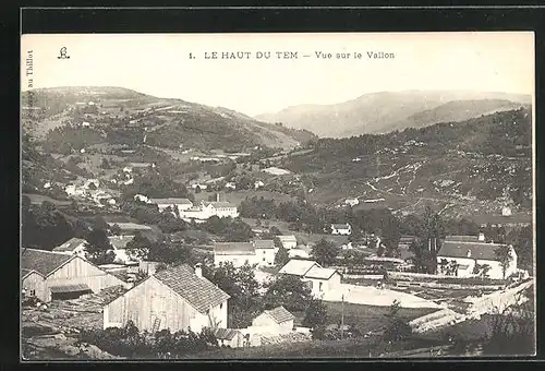 AK Le Haut du Tem, Vue sur le Vallon