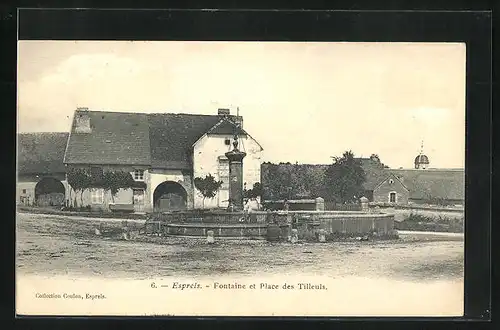AK Esprels, Fontaine et Place des Tilleuls