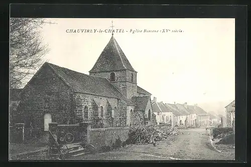 AK Chauvirey-le-Chatel, Eglise Romane XVe siècle