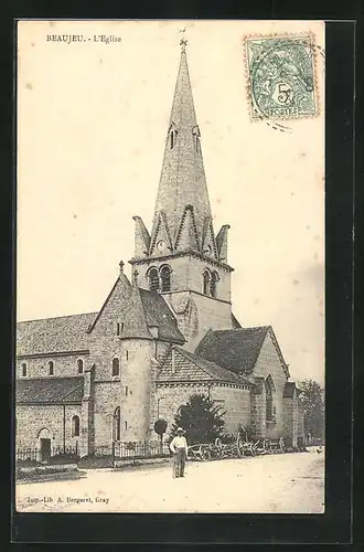 AK Beaujeu, L`Eglise, Kirche