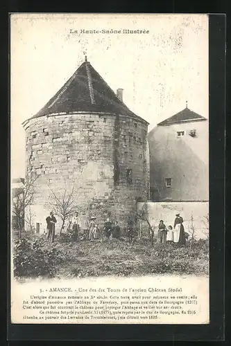 AK Amance, Une des dix Tours de l`ancien Château