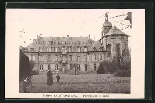 AK Saint-Acheul, Facade sur le jardin