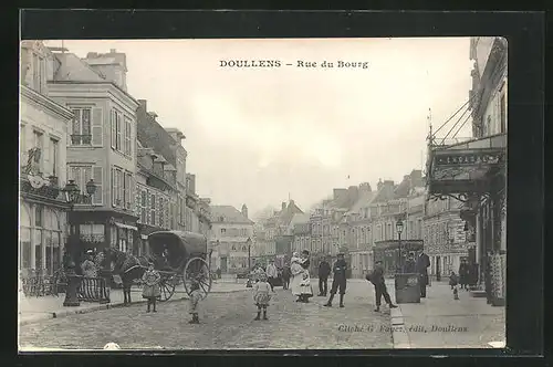 AK Doullens, Rue du Bourg