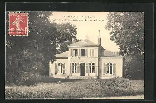 AK Courcelles, Villa Senart Quartier General de Napoleon
