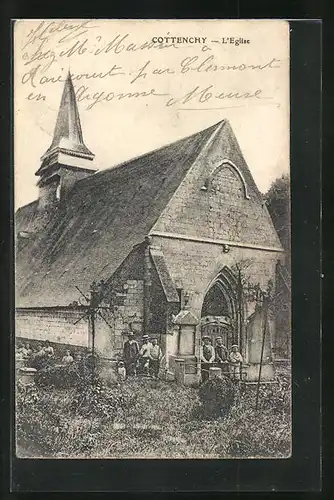 AK Cottenchy, L`Eglise, Kirche