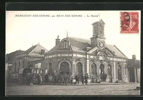 AK Méricourt-sur-Somme, La Mairie