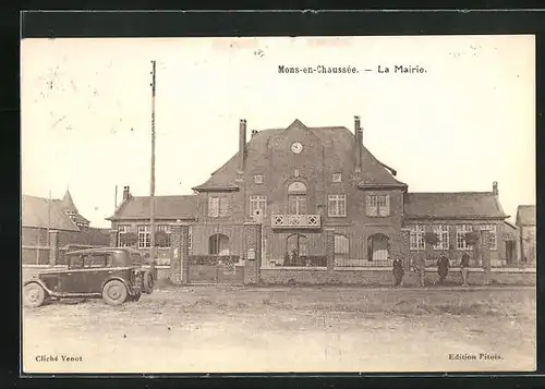 AK Mons-en-Chaussee, La Mairie