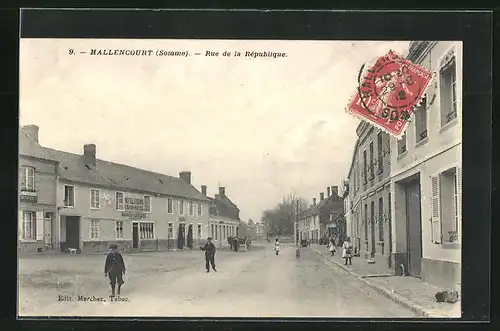 AK Hallencourt, Rue de la République