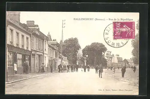 AK Hallencourt, Rue de la République