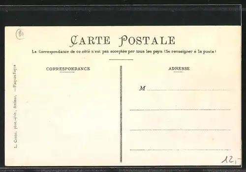AK Bernaville, Bureau de Poste & Grande-Rue