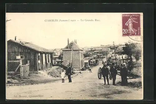 AK Combles, La Grande Rue