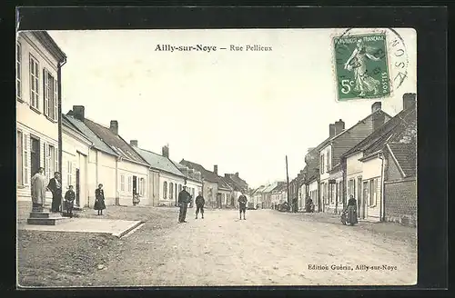 AK Ailly-sur-Noye, Rue Pellieux