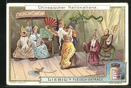 Sammelbild Liebig, Chinesischer Nationaltanz