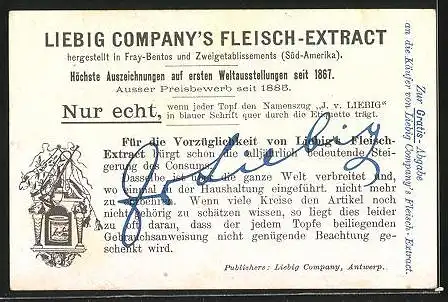 Sammelbild Liebig, Joh. Strauss, Prinz Mathusalem