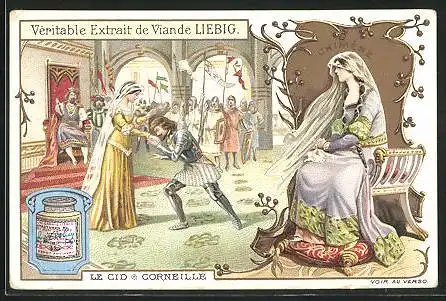 Sammelbild Liebig, Le Cid, Corneille