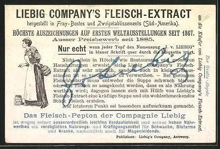 Sammelbild Liebig, Ströme Euopa`s, Tiber
