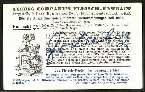 Sammelbild Liebig, Rinder-Rassen, Zebu