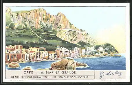 Sammelbild Liebig, Serie: Capri, Bild 6, Panorama Maria Grande