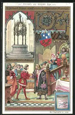 Sammelbild Liebig, Anvers au moyen age, Albert Dürer