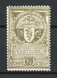 Reklamemarke Milano, Esposizione Filatelica Internazionale 1906, Wappen