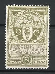 Reklamemarke Milano, Esposizione Filatelica Internazionale 1906, Wappen