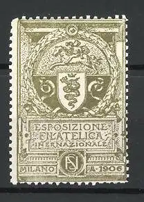 Reklamemarke Milano, Esposizione Filatelica Internazionale 1906, Wappen