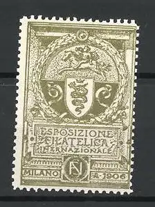 Reklamemarke Milano, Esposizione Filatelica Internazionale 1906, Wappen