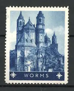 Reklamemarke Worms / Rhein, Schloss