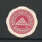 Präge-Reklamemarke Andreae-Noris Zahn AG, Nürnberg, Firmenlogo