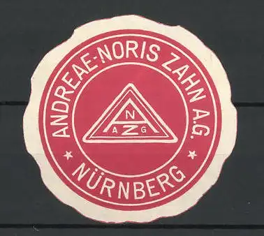 Präge-Reklamemarke Andreae-Noris Zahn AG, Nürnberg, Firmenlogo