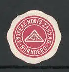 Präge-Reklamemarke Andreae-Noris Zahn AG, Nürnberg, Firmenlogo